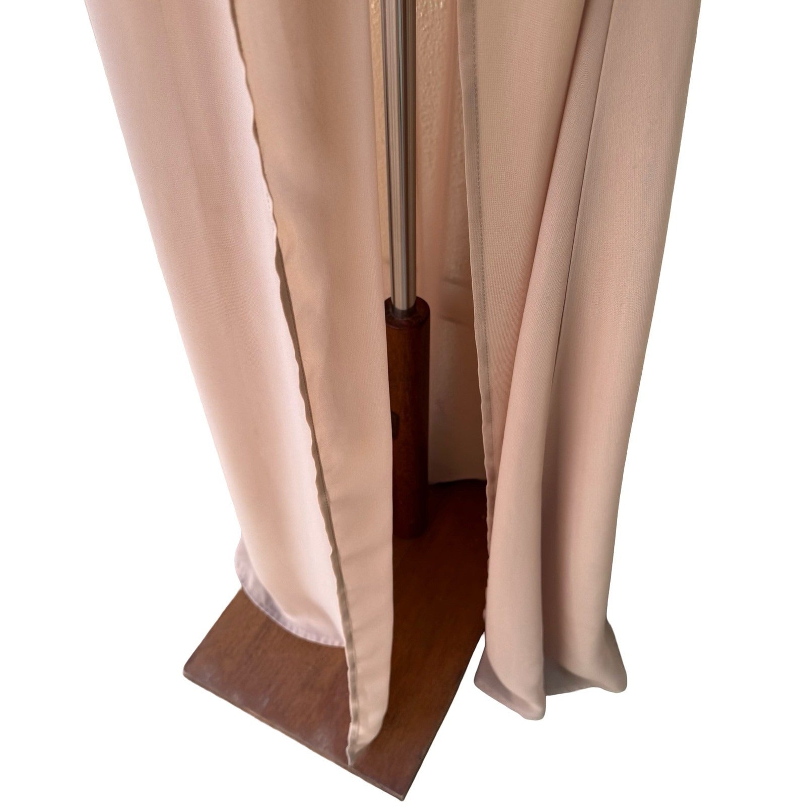 Myra Swim Sheer Resortwear Boho Halter Maxi Dress Beach Coverup Plunge Neck S