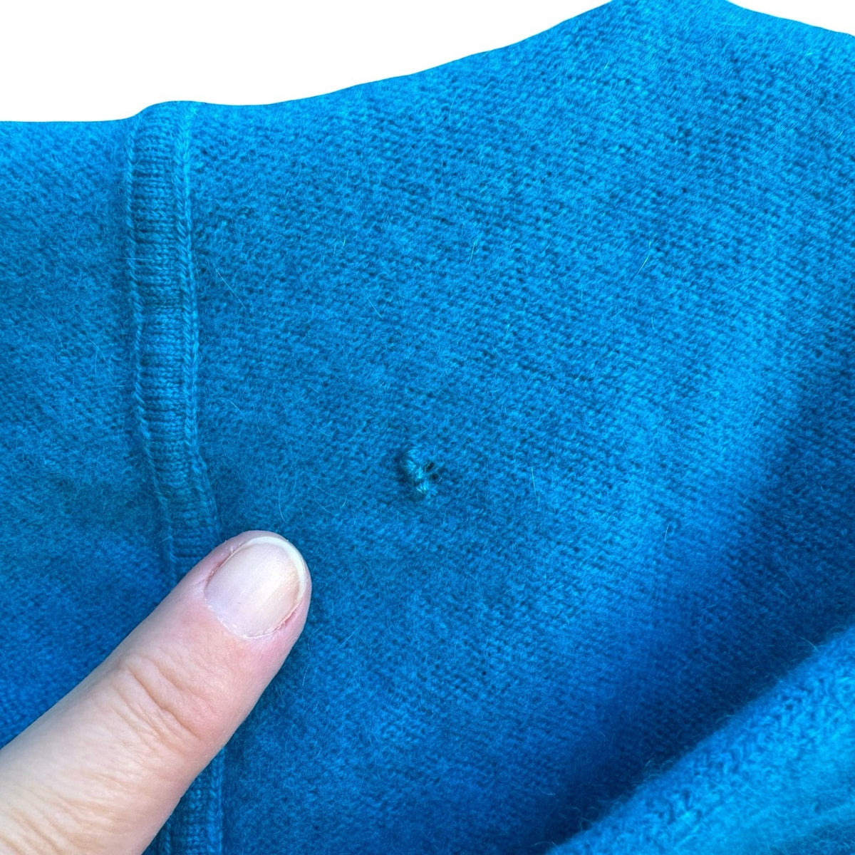 Charter Club 100% Cashmere Quiet Luxury Preppy Zip Hoodie Sweater Turquoise M