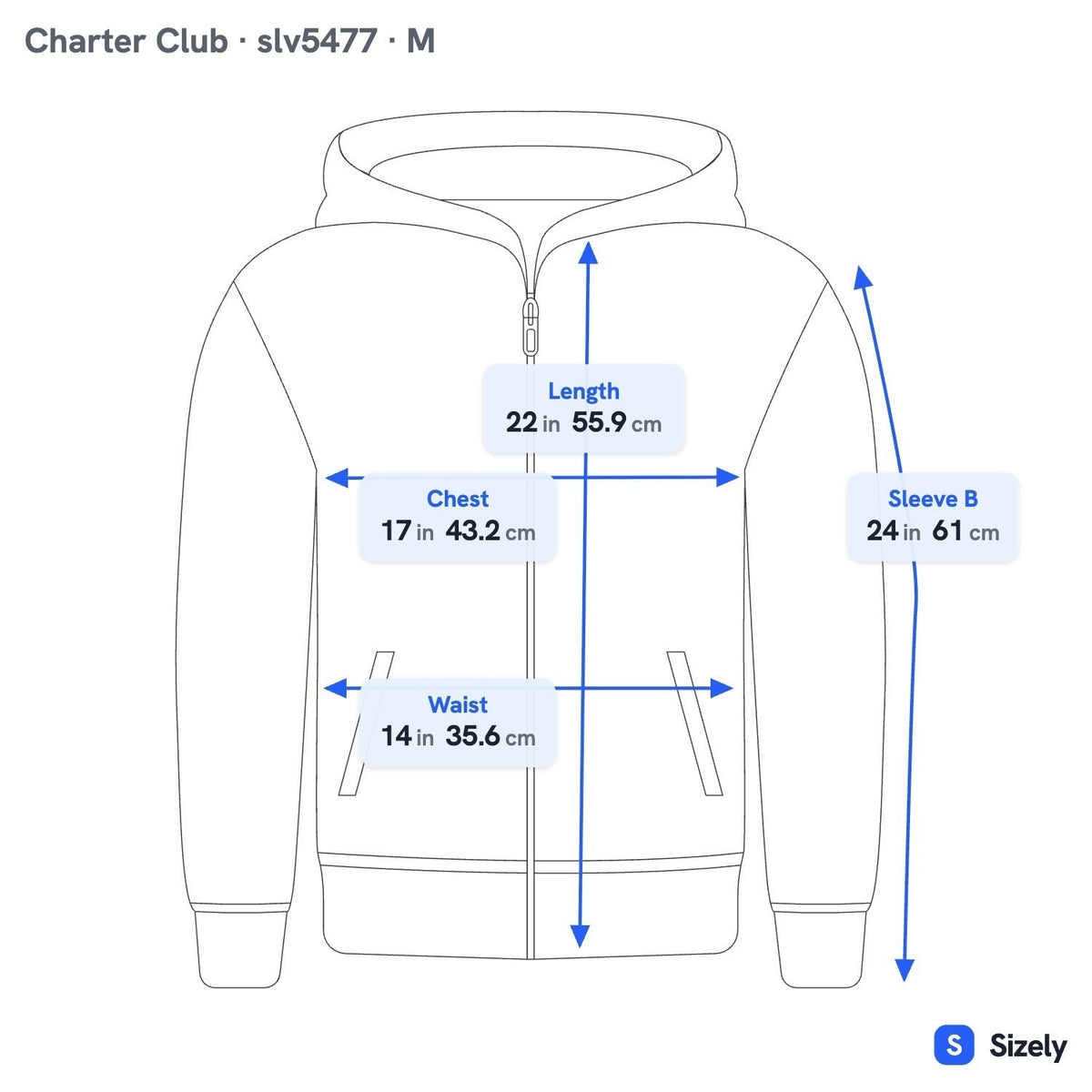 Charter Club 100% Cashmere Quiet Luxury Preppy Zip Hoodie Sweater Turquoise M