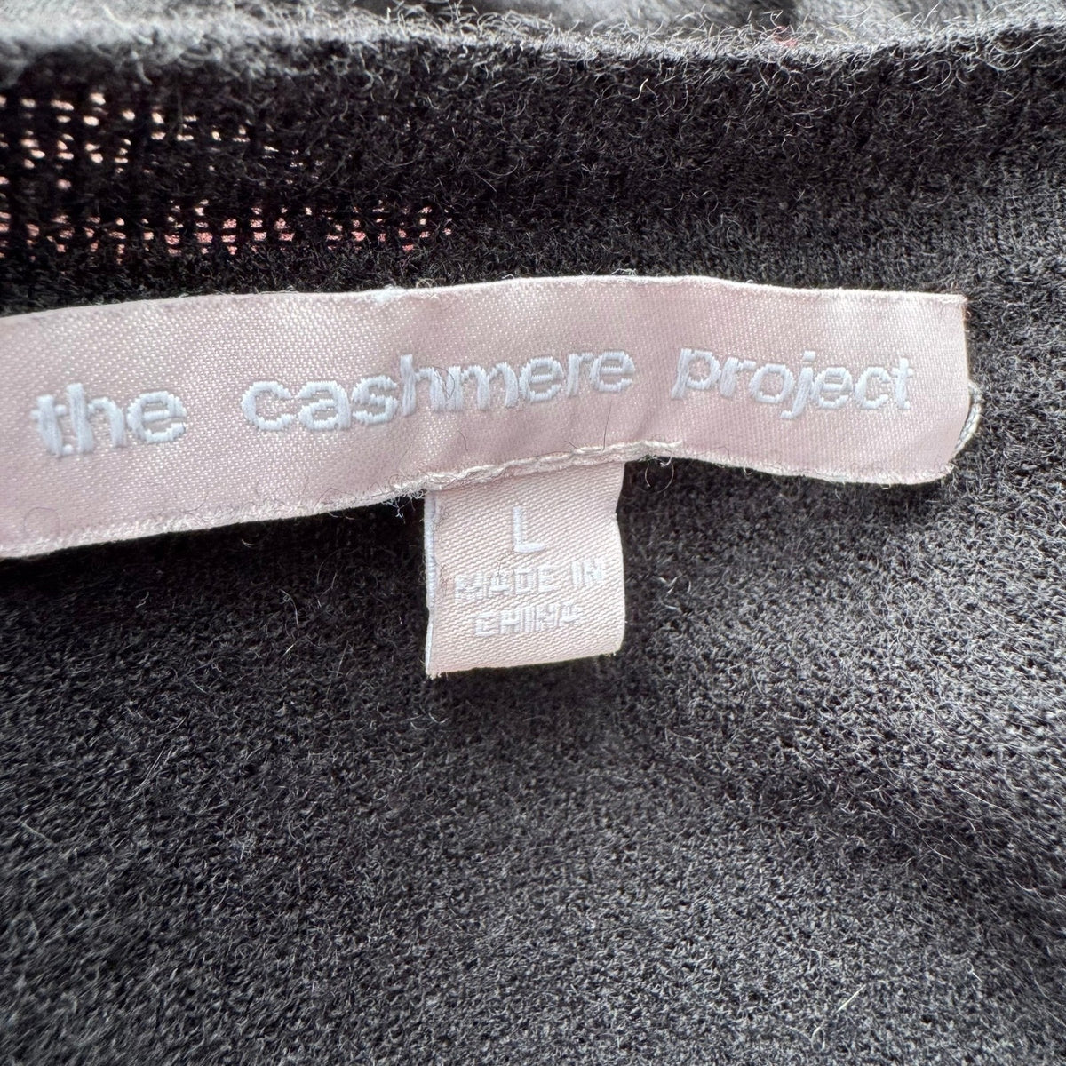 The Cashmere Project 100% Cashmere Quiet Luxury Minimalist Preppy Sweater L