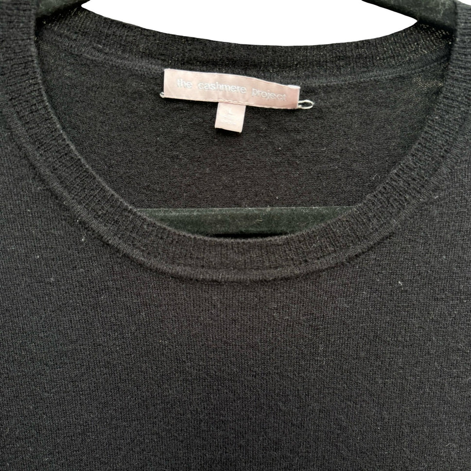 The Cashmere Project 100% Cashmere Quiet Luxury Minimalist Preppy Sweater L