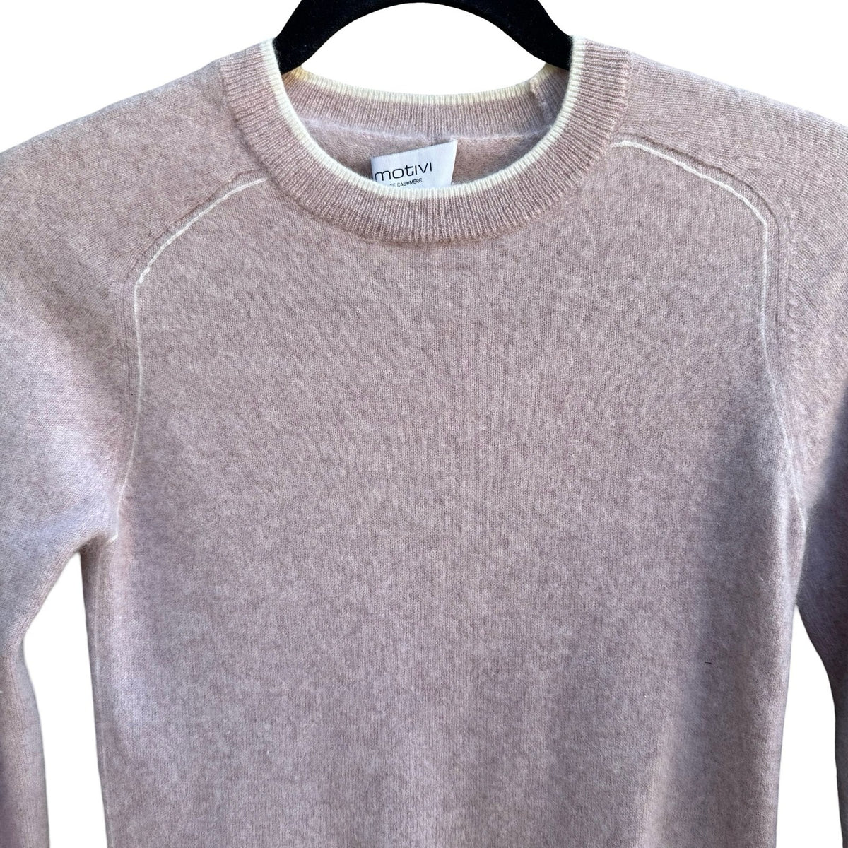Motivi Cashmere Quiet Luxury Coquette Balletcore Preppy Sweater Pastel Pink S