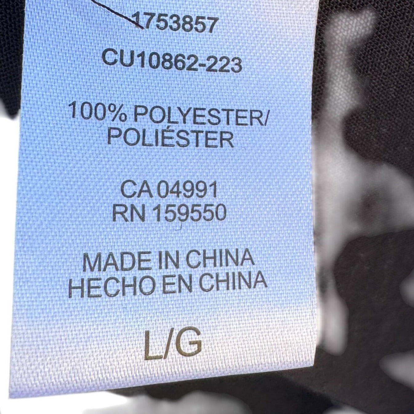 Hilary Radley Womens Black Polo Style Stretch Lightweight Short Sleeve Top L