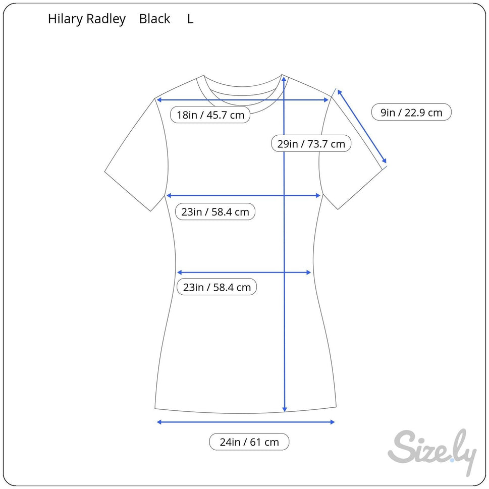 Hilary Radley Womens Black Polo Style Stretch Lightweight Short Sleeve Top L