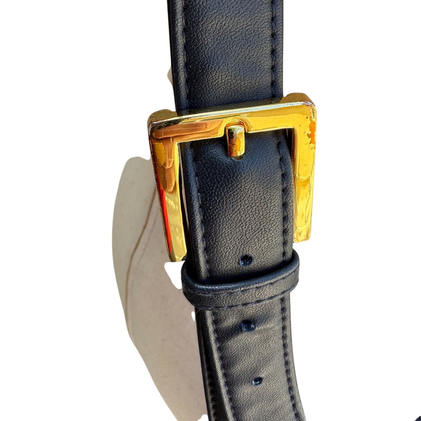 Giani Bernini Womens Navy Leather Tassel Accent Zip Close Crossbody Shoulder Bag