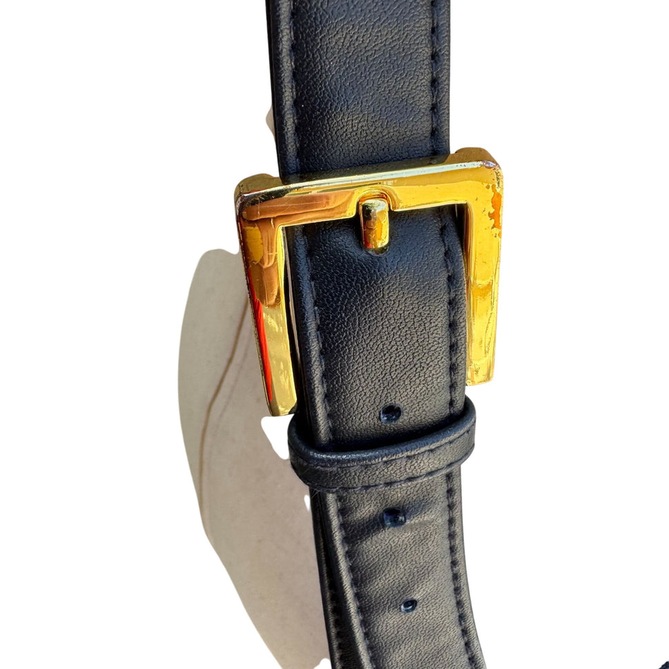 Giani Bernini Womens Navy Leather Tassel Accent Zip Close Crossbody Shoulder Bag