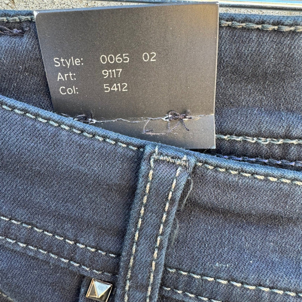 Cambio Jeans Parla Long Luxury Edition Dark Indigo Skinny Jeans Womens 12 NEW