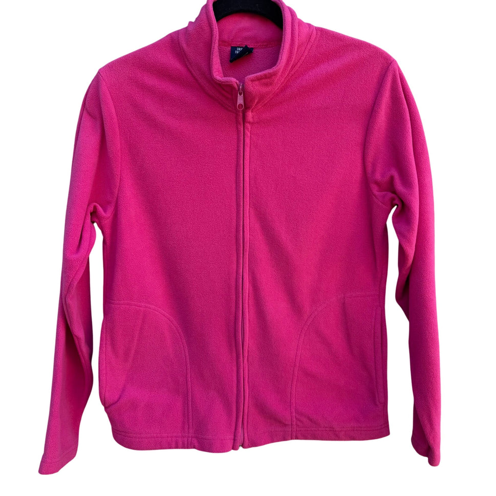 Urban Frontier Womens Pink Fleece High Collar Full Zip Long Sleeve Jacket XL