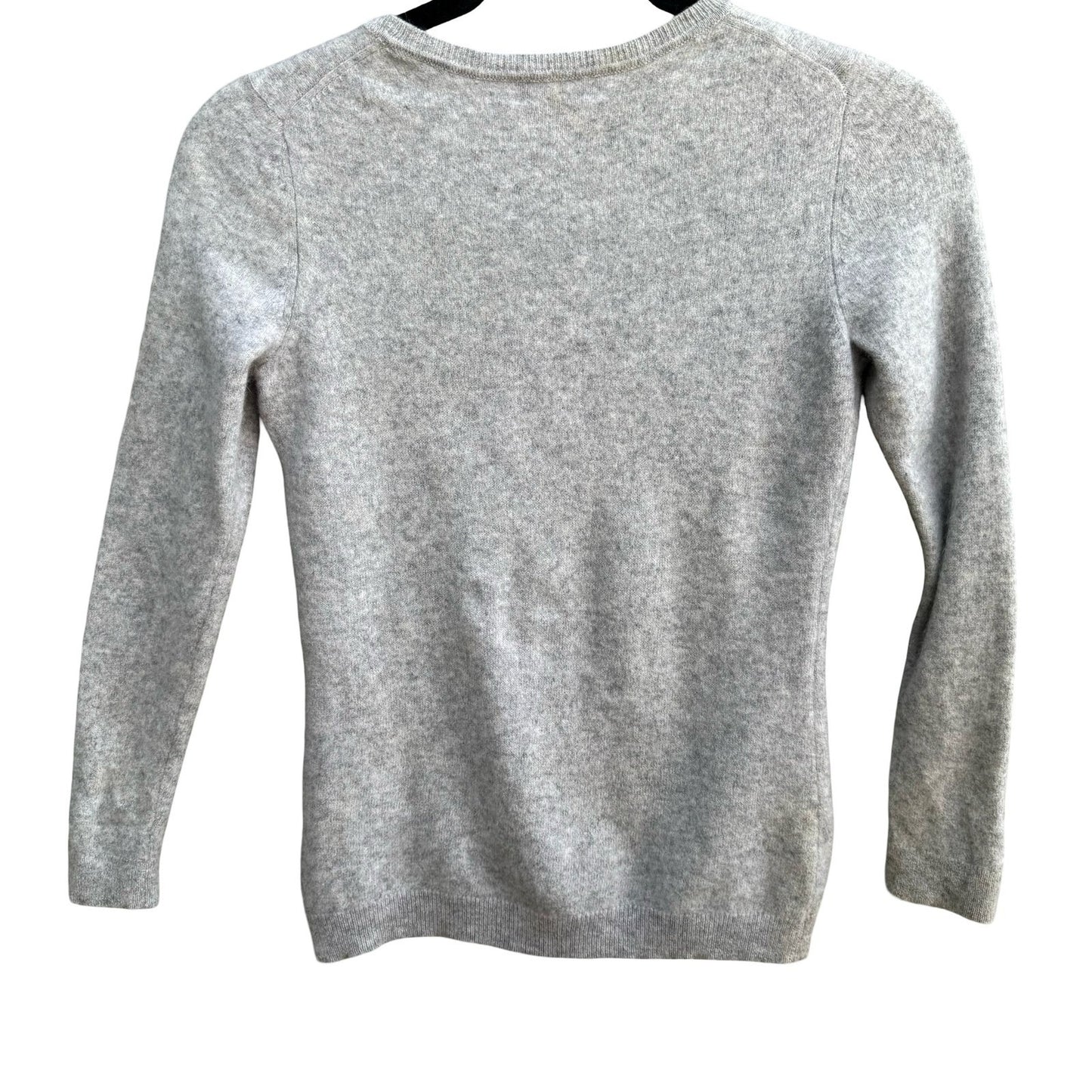 Charter Club Luxury 100% Cashmere Old Money Minimalist Sweater Gray Womens S