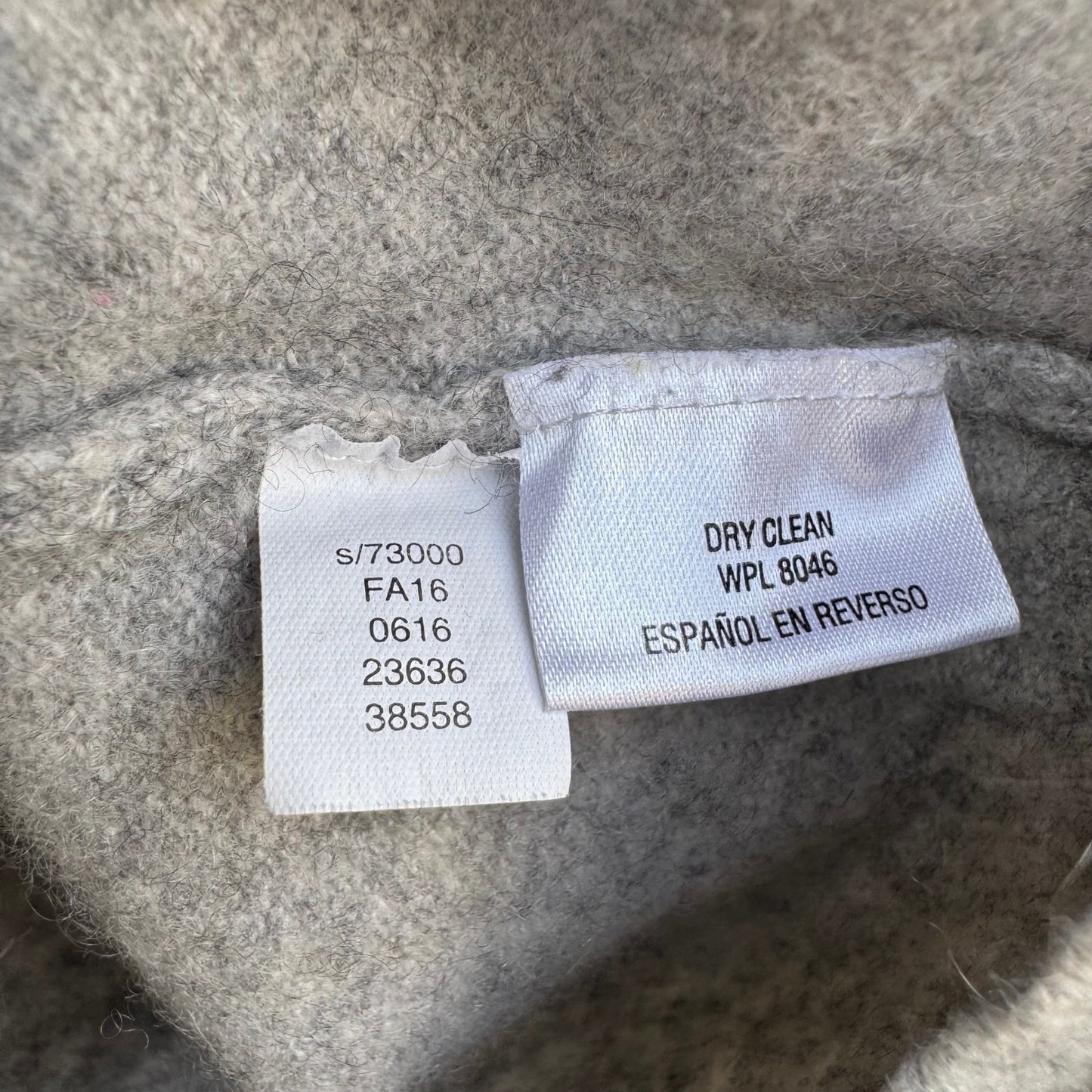 Charter Club Luxury 100% Cashmere Old Money Minimalist Sweater Gray Womens S