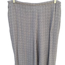 Switch Cherokee Womens Grey White Checkered Lightweight Flowy Drawstring Waist Pants XL 2 image