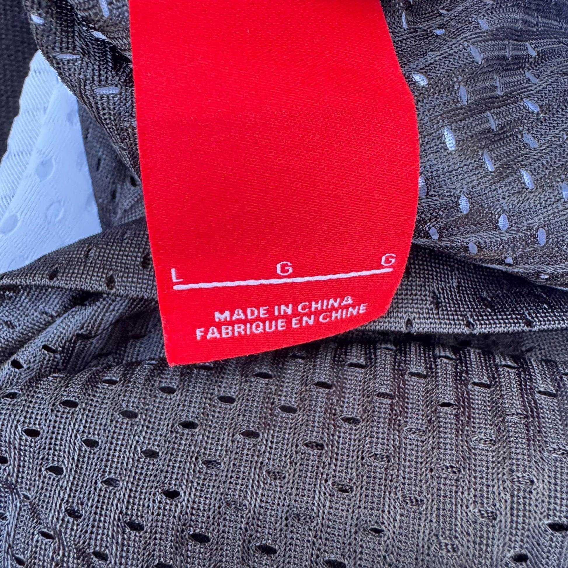 Nike Womens Athletic White Black Mesh Racerback Tank Top Just Do It Dri Fit Large