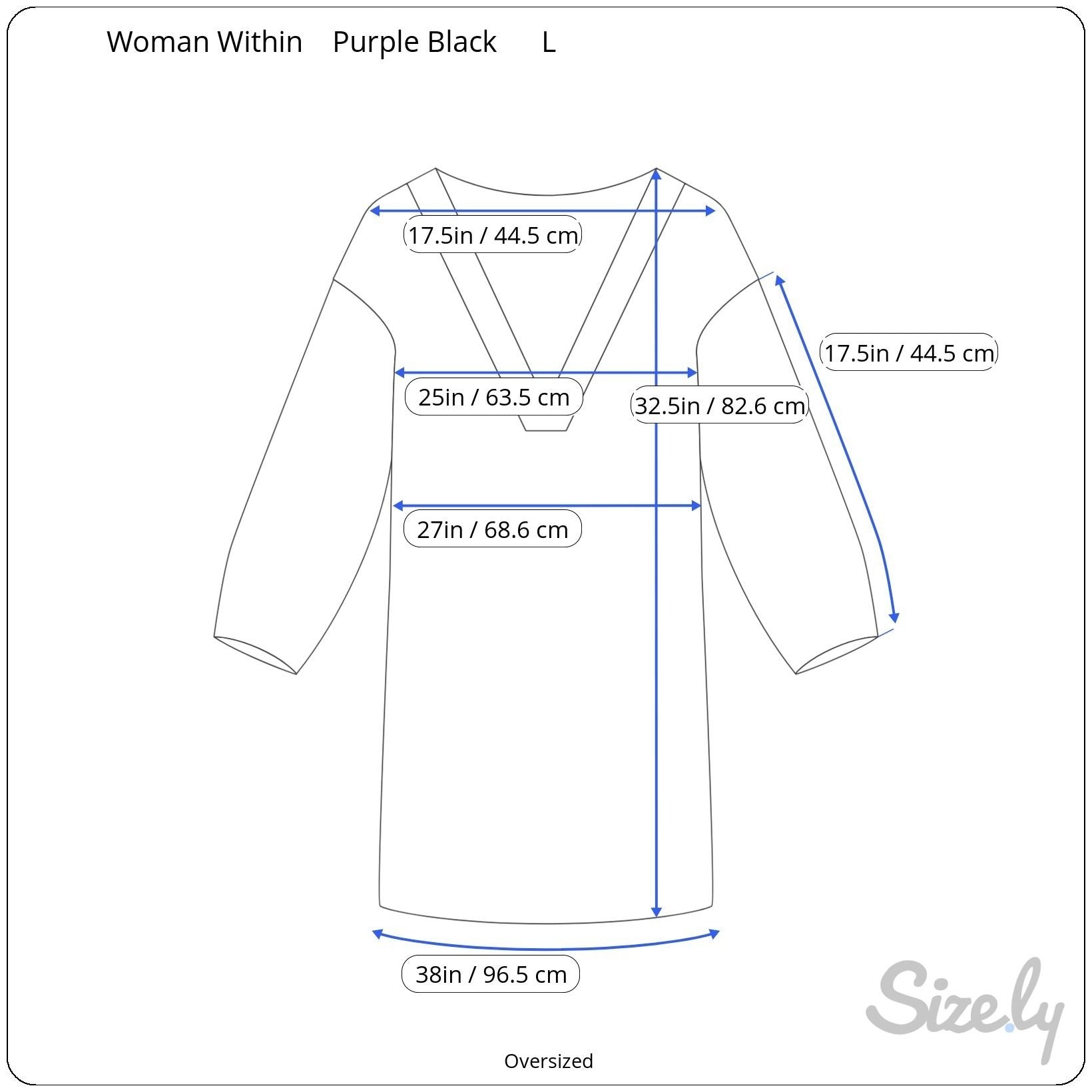 Woman Within Purple Black Tie Dye Pleated Neck Long Tunic Shirt Blouse Top L