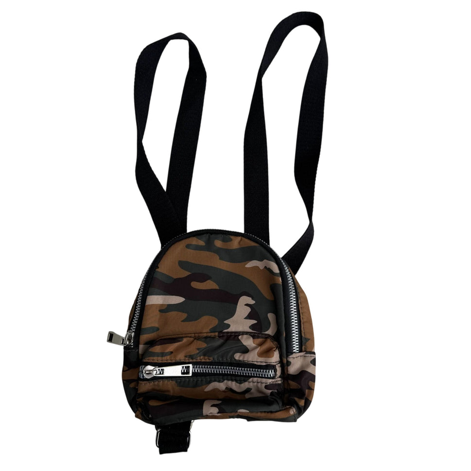 Camouflage Crossbody Mini Adjustable Straps & Zipper Pockets Kids Backpack