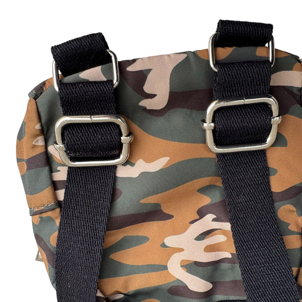 Camouflage Crossbody Mini Adjustable Straps & Zipper Pockets Kids Backpack