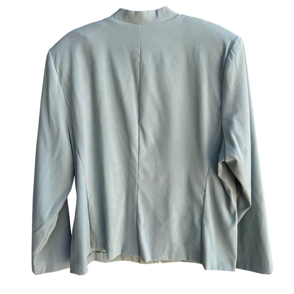Lady Dorby Vintage Womens Preppy Pale Blue Office Professional Blazer Jacket 20W