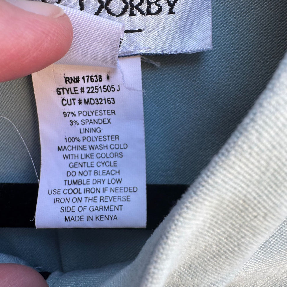 Lady Dorby Vintage Womens Preppy Pale Blue Office Professional Blazer Jacket 20W