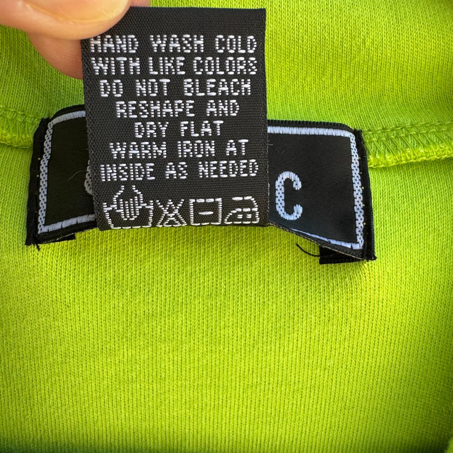 Bobbie C Chartreuse Sleeveless Cotton Womens Preppy Casual Wear Shirt Top New M