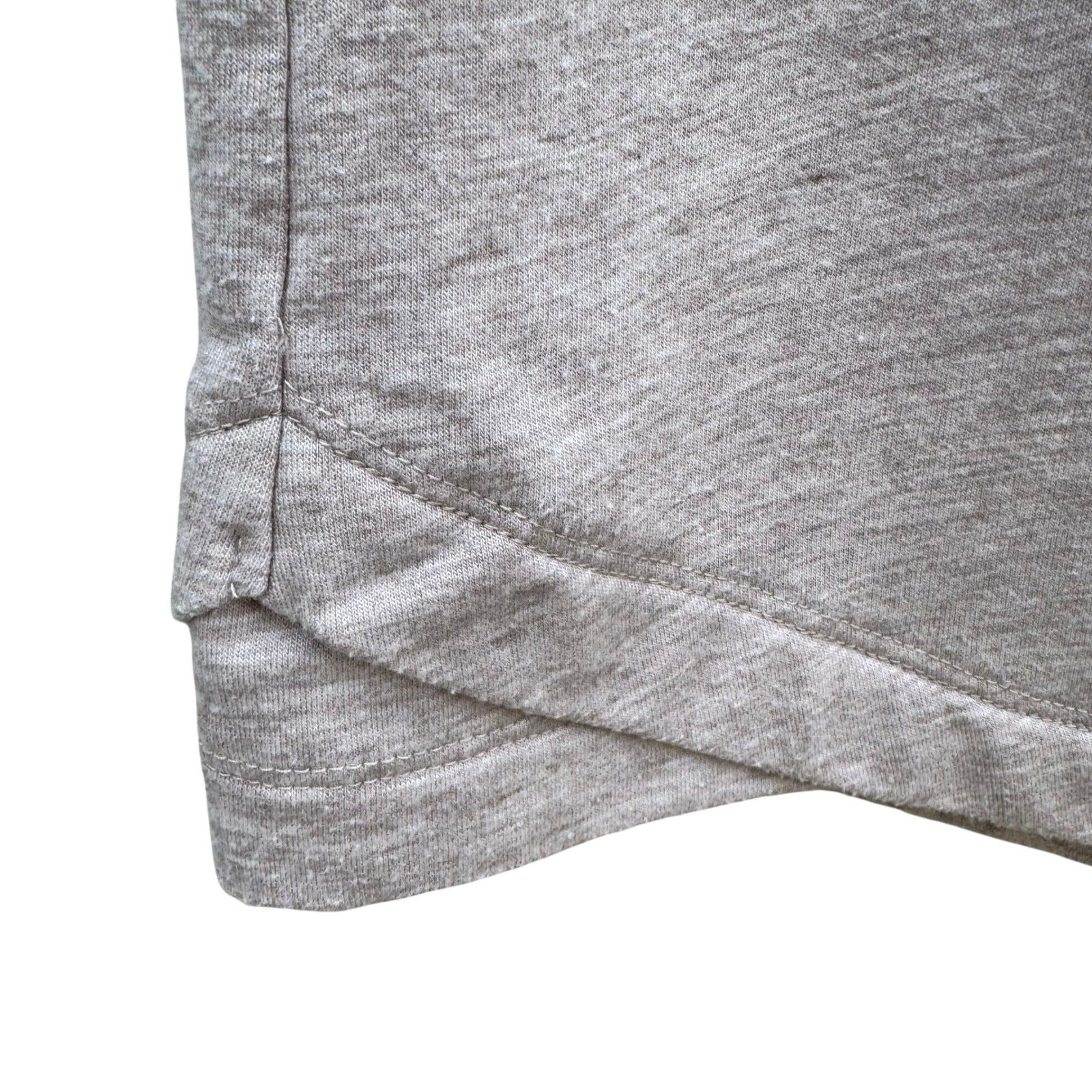 Pure J Jill Luxe Tencel Cowl Neck Tunic Dress Oatmeal Long Sleeve Pockets L