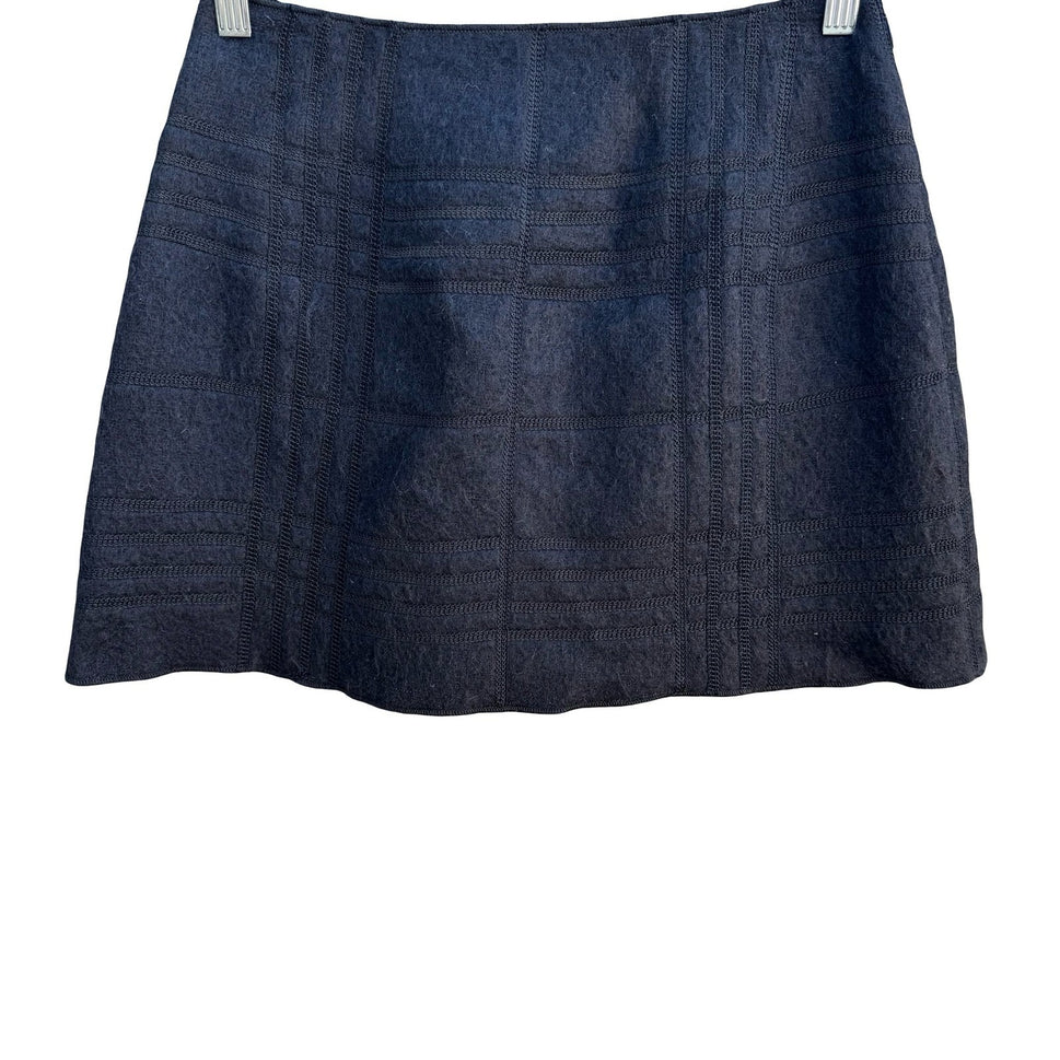 Cynthia's Closet Vintage Sample Preppy Grunge Twee Wool Plaid Micro Mini Skirt 6