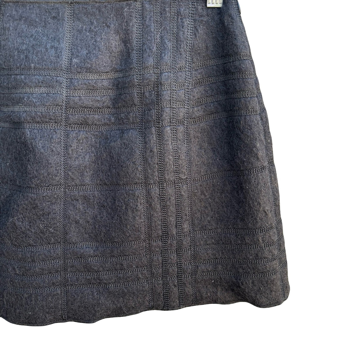 Cynthia's Closet Vintage Sample Preppy Grunge Twee Wool Plaid Micro Mini Skirt 6