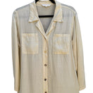 Switch Kleen 100% Ramie Linen Coastal Shirt Butter Yellow Minimalist Lagenlook Womens S 3 image