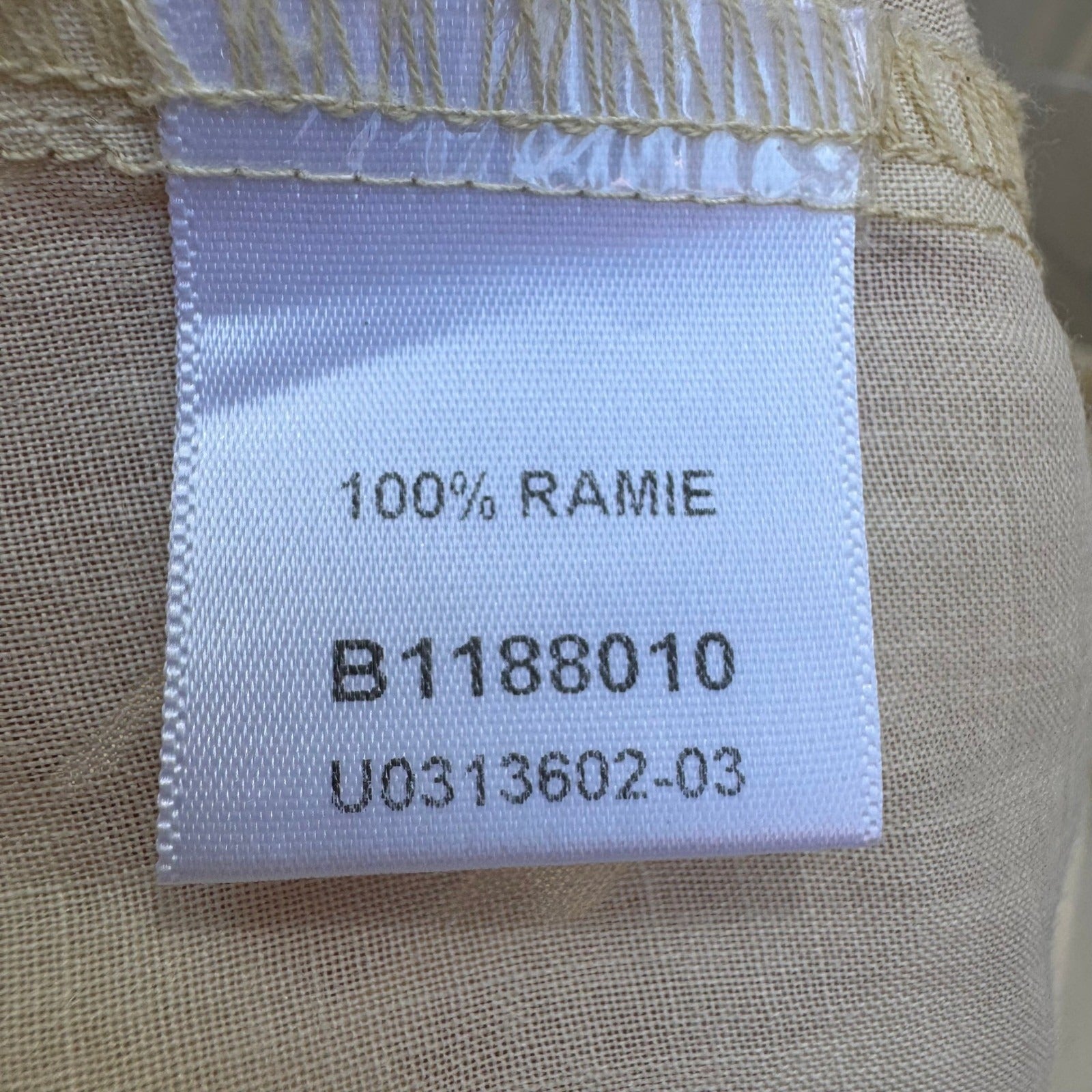 Kleen 100% Ramie Linen Coastal Shirt Butter Yellow Minimalist Lagenlook Womens S