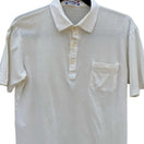 Switch Giordano Sports Wear SPA Paris Mens S Cream Mercerized Cotton Polo Shirt Vintage 3 image