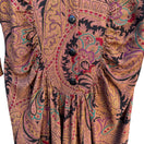 Switch Milanzo Vintage Paisley Long-Sleeve Button Front Pleated Pencil Skirt Dress S 3 image