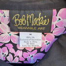 Switch Bob Mackie Wearable Art Vintage Silk Beaded Floral Button-Up Blouse Shirt M 2 image