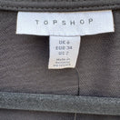 Switch Topshop Womens 2 Black Long Sleeve Wrap Front O-Ring Tulip Skirt Mini Dress NEW 2 image