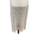 Switch Bollywood Elegant Formal Gold Texture Floral Lace Beaded Sleeveless Kurta Tunic 3 image