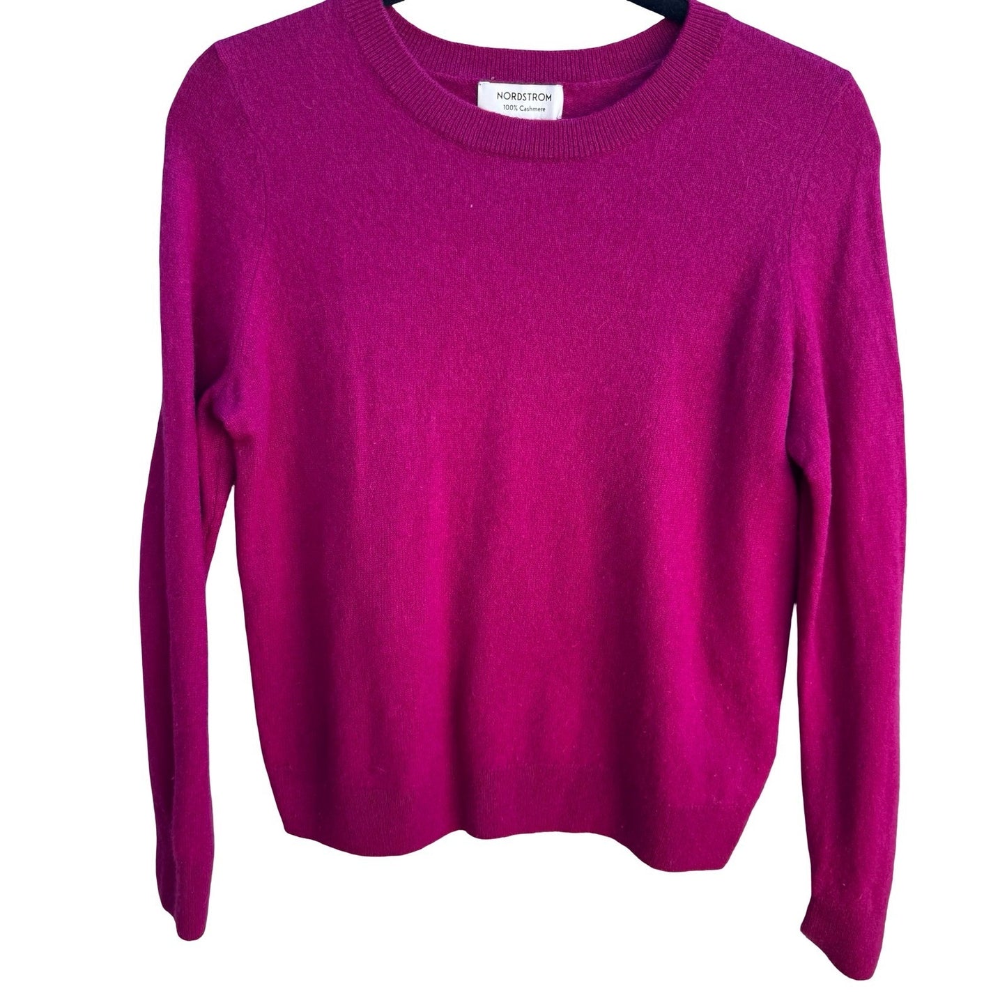 Nordstrom 100% Cashmere Quiet Luxury Minimalist Soft Girl Preppy Sweater Pink XL