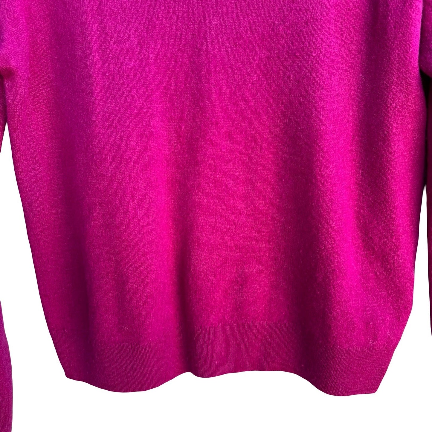 Nordstrom 100% Cashmere Quiet Luxury Minimalist Soft Girl Preppy Sweater Pink XL