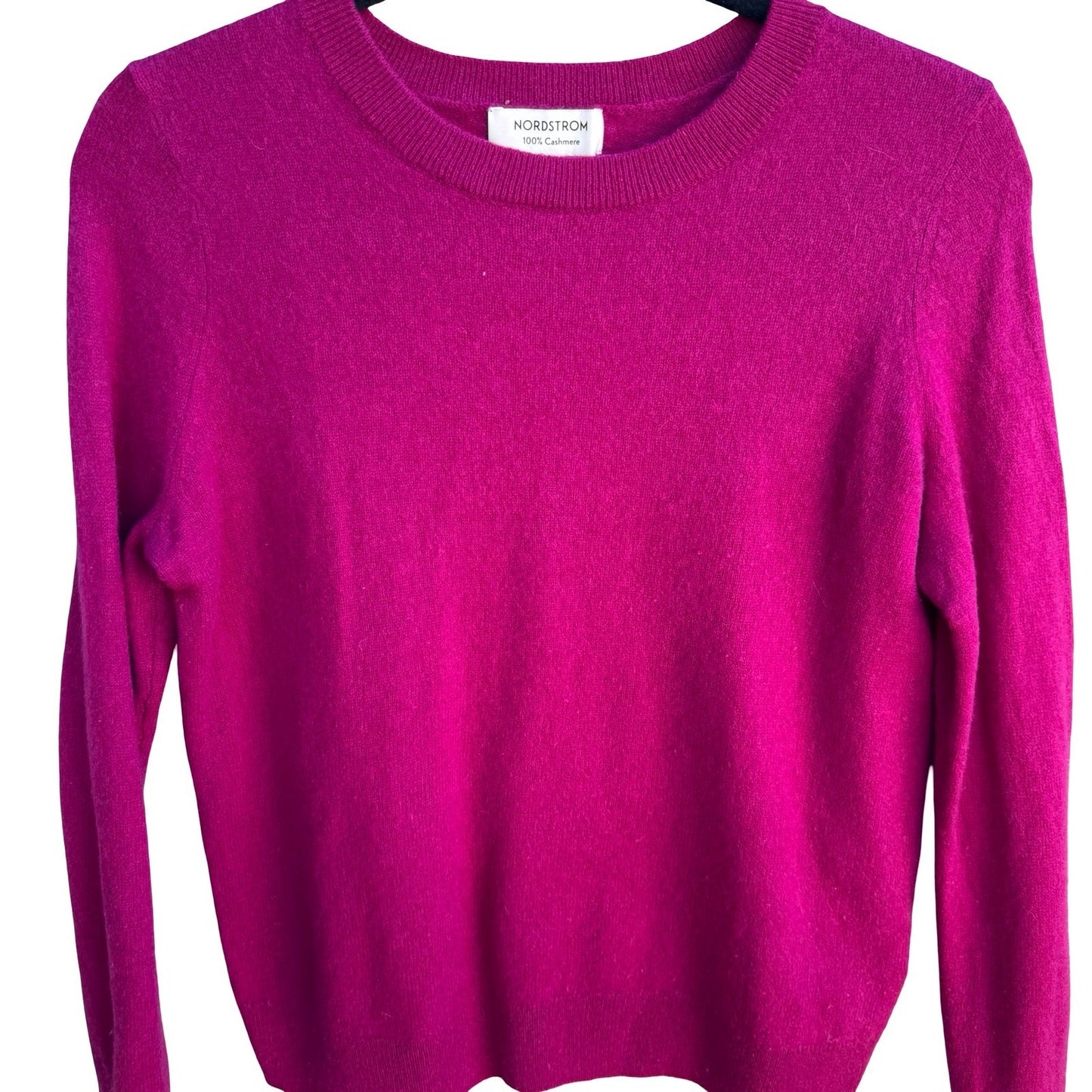 Nordstrom 100% Cashmere Quiet Luxury Minimalist Soft Girl Preppy Sweater Pink XL