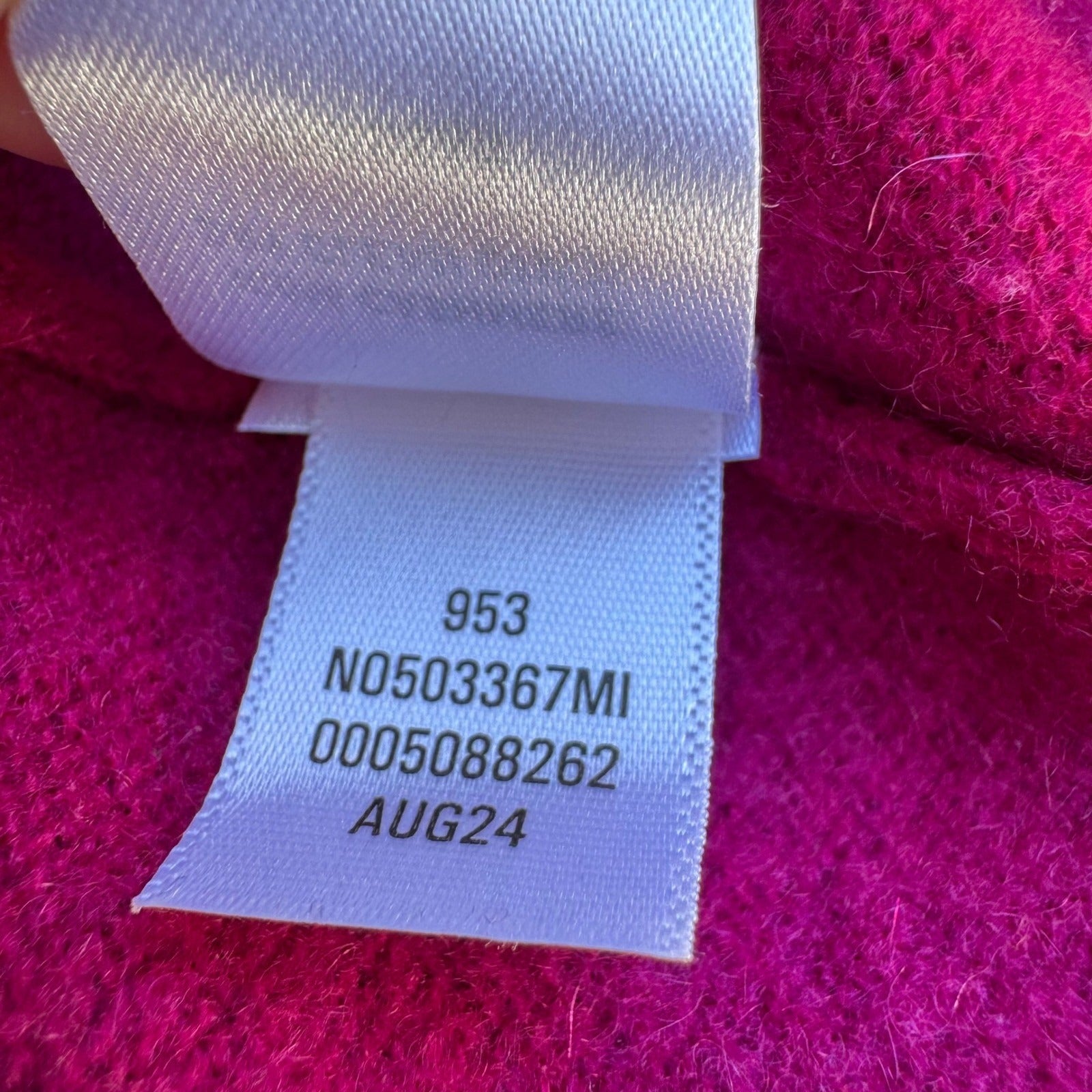 Nordstrom 100% Cashmere Quiet Luxury Minimalist Soft Girl Preppy Sweater Pink XL