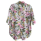 Switch Forelli Womens Floral Pink Yellow Floral Hawaiian Short Sleeve Button-Up Shirt 18/20 2 image