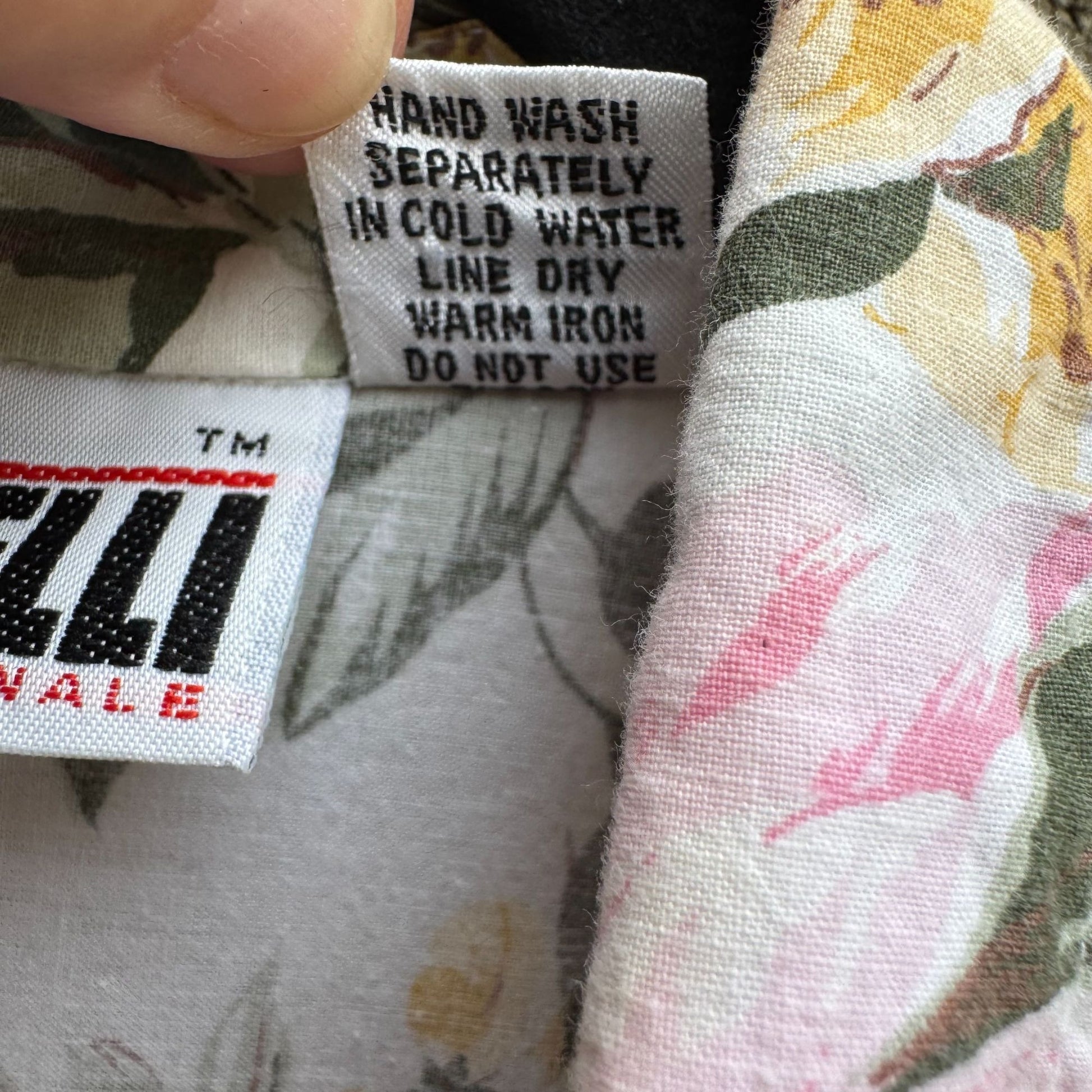 Forelli Womens Floral Pink Yellow Floral Hawaiian Short Sleeve Button-Up Shirt 18/20