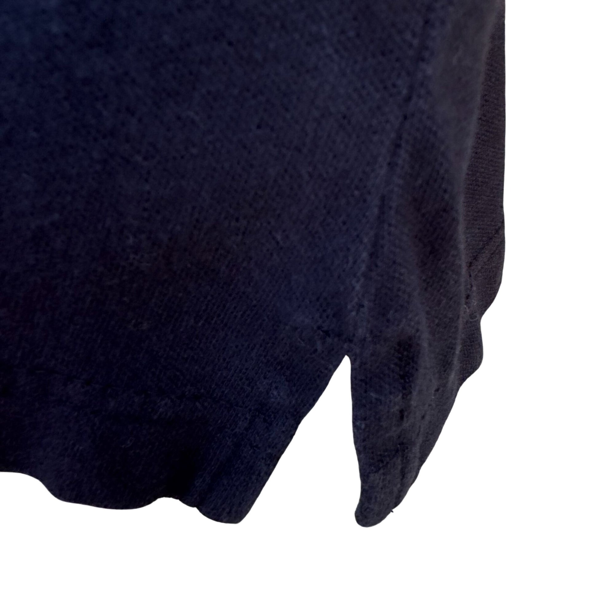 Esprit Vintage 80s 90s Black White Collar Retro Chic Preppy Crop Polo Shirt L