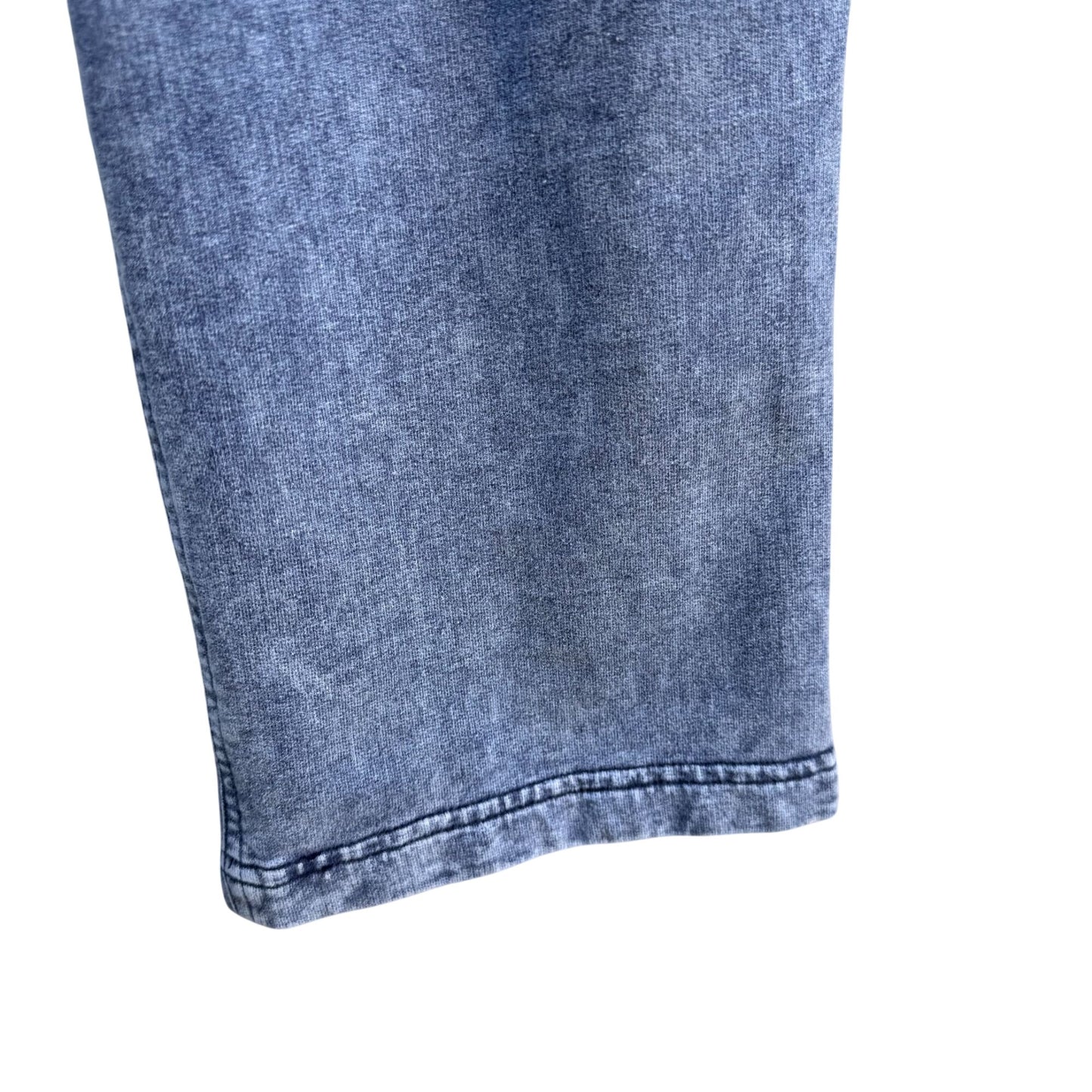 32 Bar Blues Mens XL Acid Wash Button Zip Slash Pocket Denim Look Jeggings