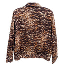 Switch Alfred Dunner Vintage Womens Brown Tan Abstract Animal Print Zip Bomber Jacket 3 image