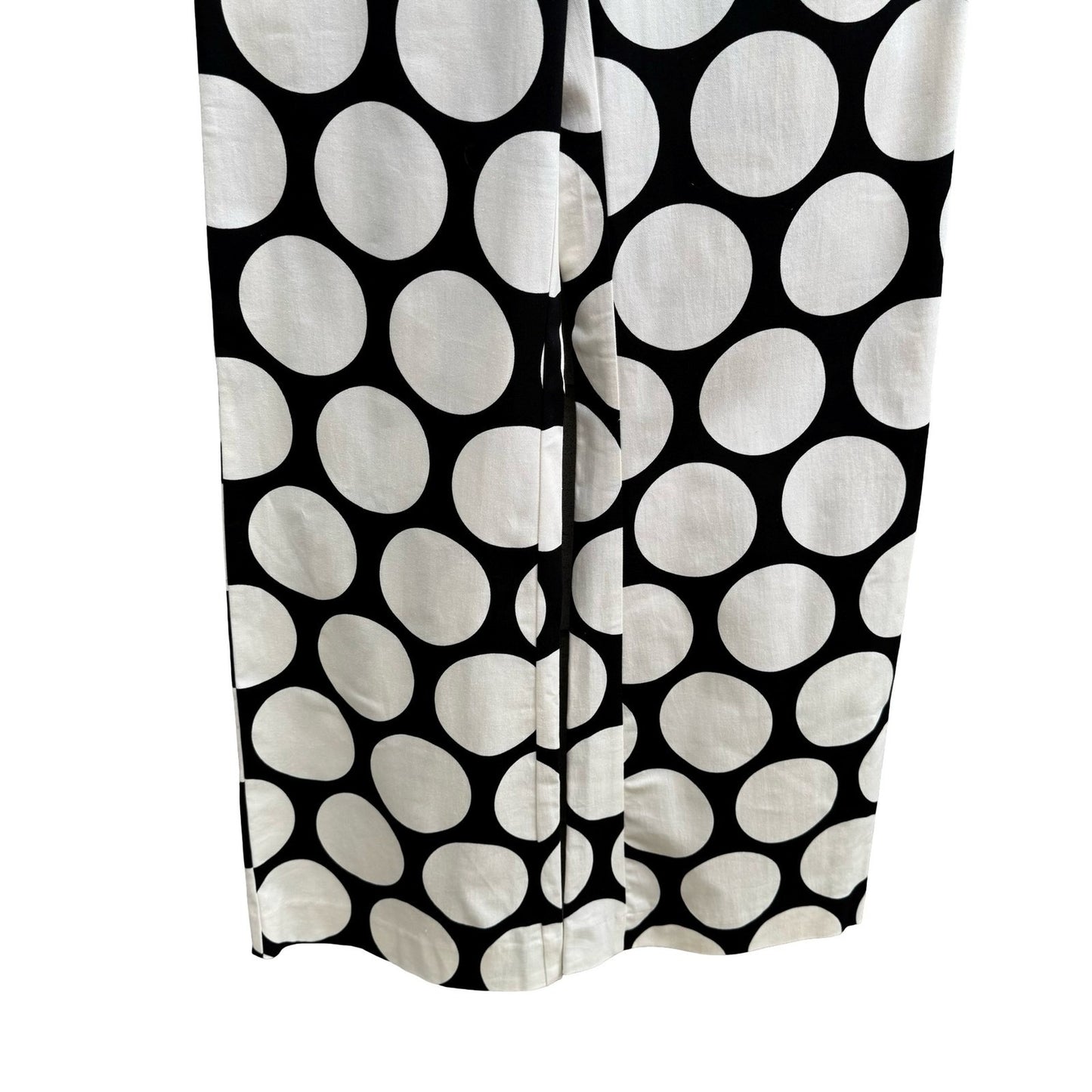 Zara Studio Polka Dot Avant Garde Mod Wide Leg Pant Statement Fashion Piece NEW