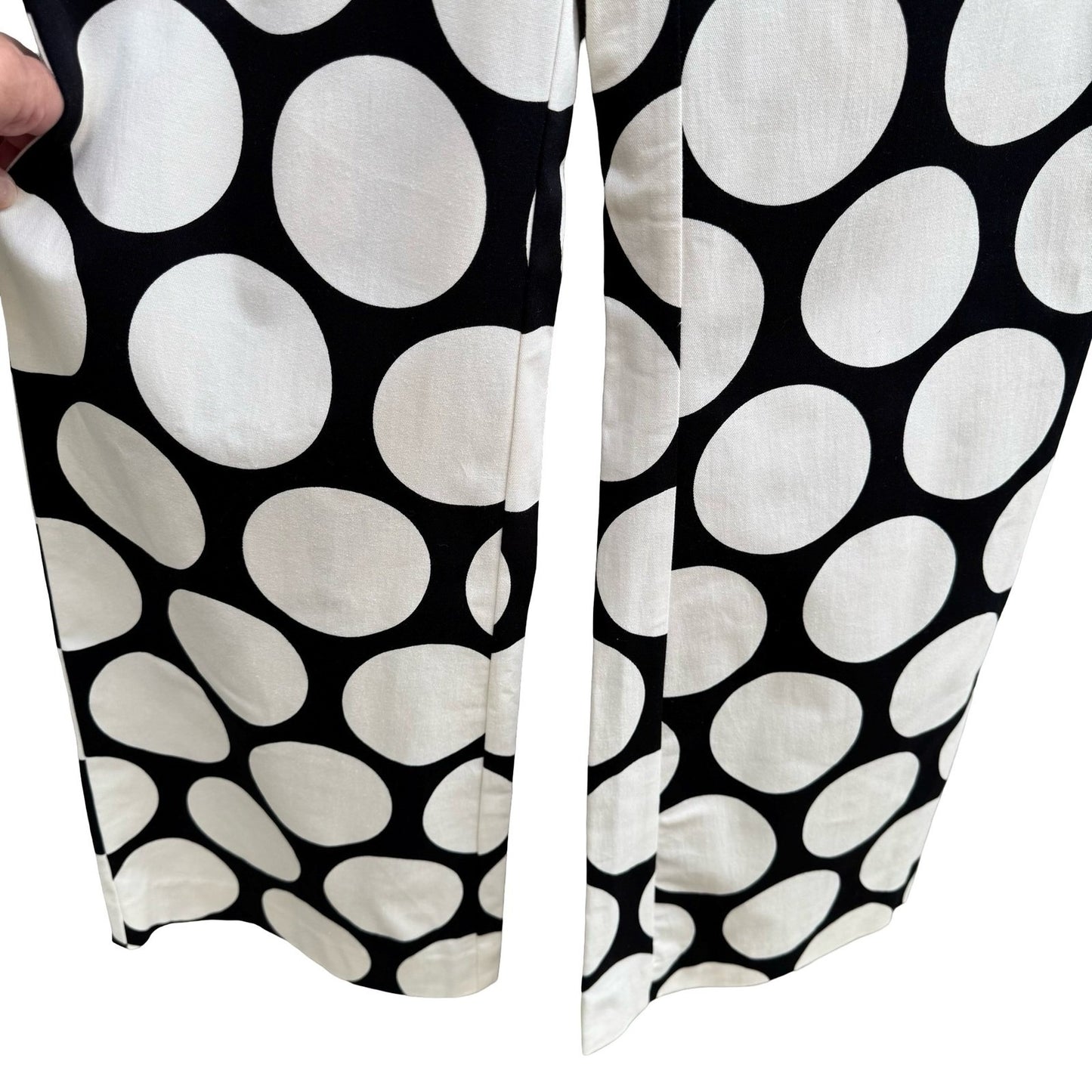 Zara Studio Polka Dot Avant Garde Mod Wide Leg Pant Statement Fashion Piece NEW