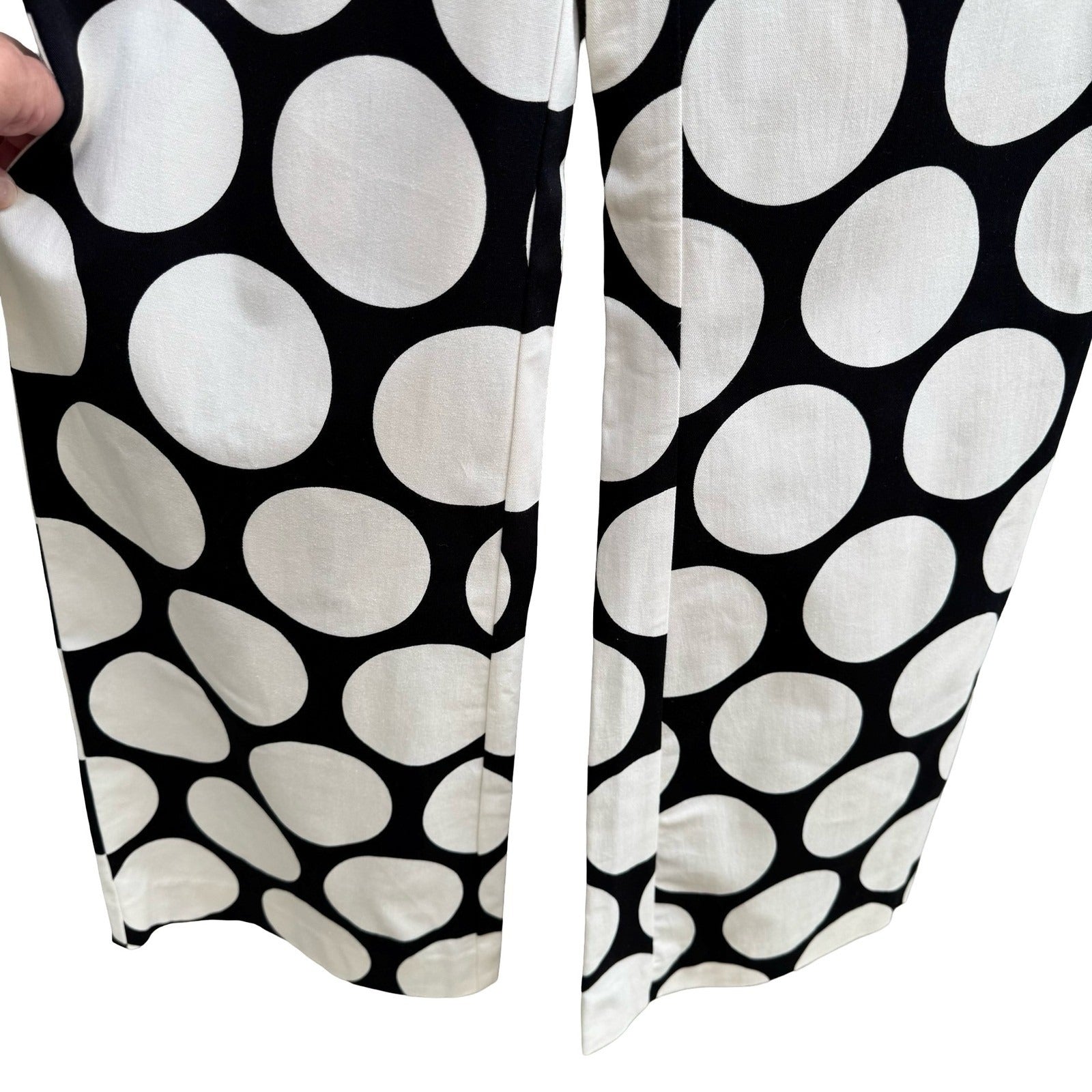 Zara Studio Polka Dot Avant Garde Mod Wide Leg Pant Statement Fashion Piece NEW