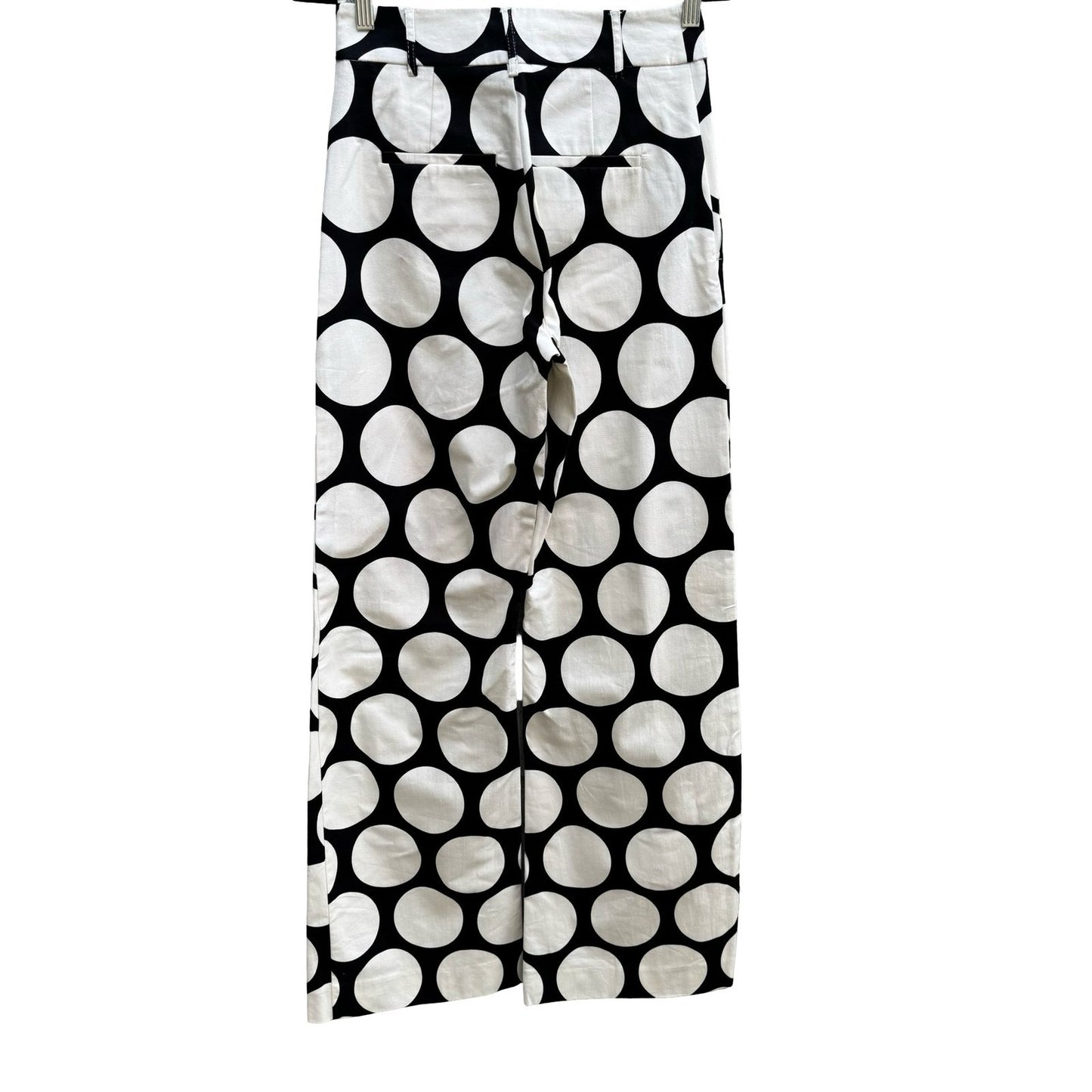 Zara Studio Polka Dot Avant Garde Mod Wide Leg Pant Statement Fashion Piece NEW