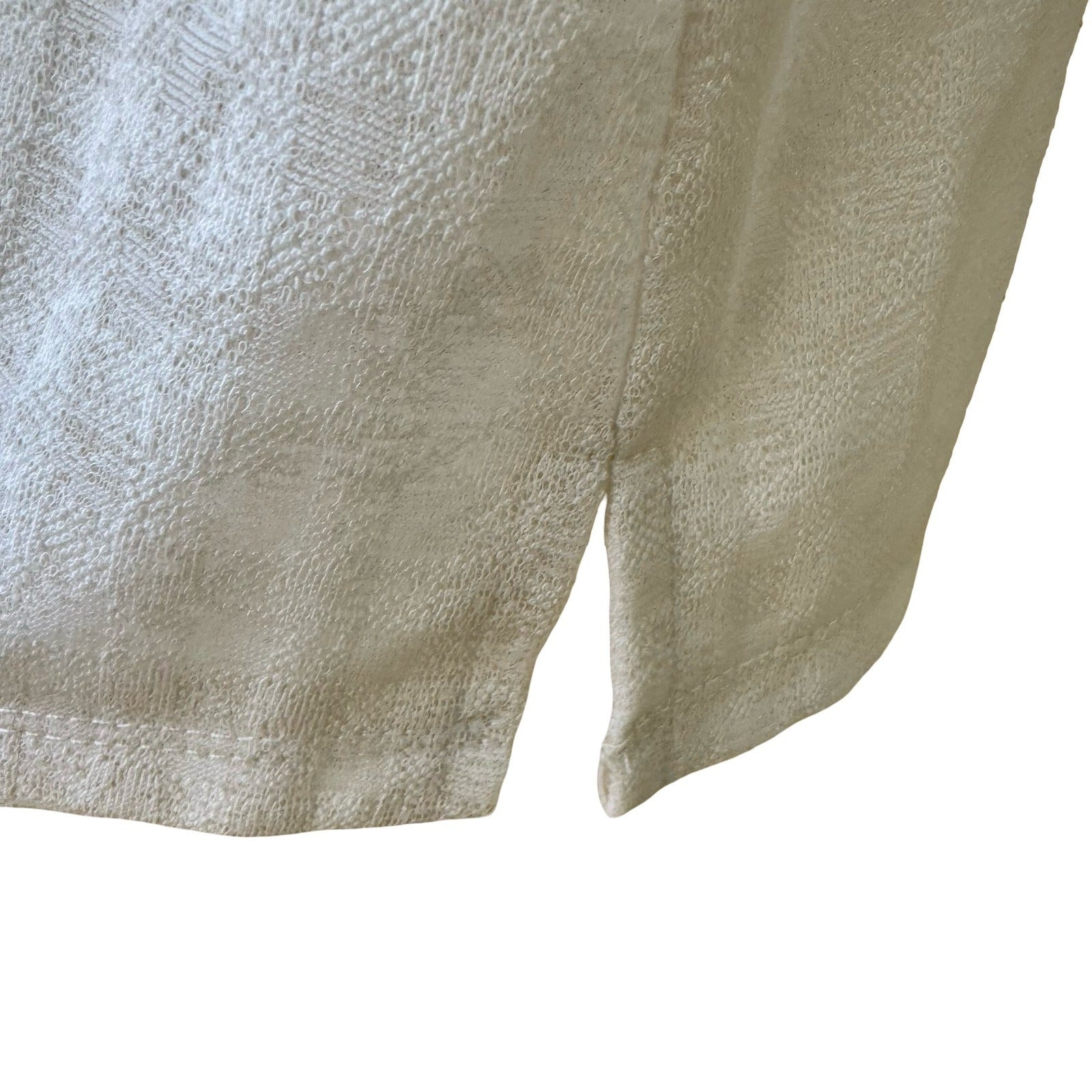 Kasper Minimalist Layering Textured Knit Sleeveless Scoop Neck Blouse L NEW