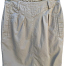Switch LizSport Vintage 80s Khaki Cotton V-Yoke Pencil Mini Skirt Tan Sz 2P USA Made 3 image