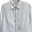 Switch Cherokee Womens Button-Up Floral Embroidery All Cotton Long Sleeve Shirt Blouse 2 image