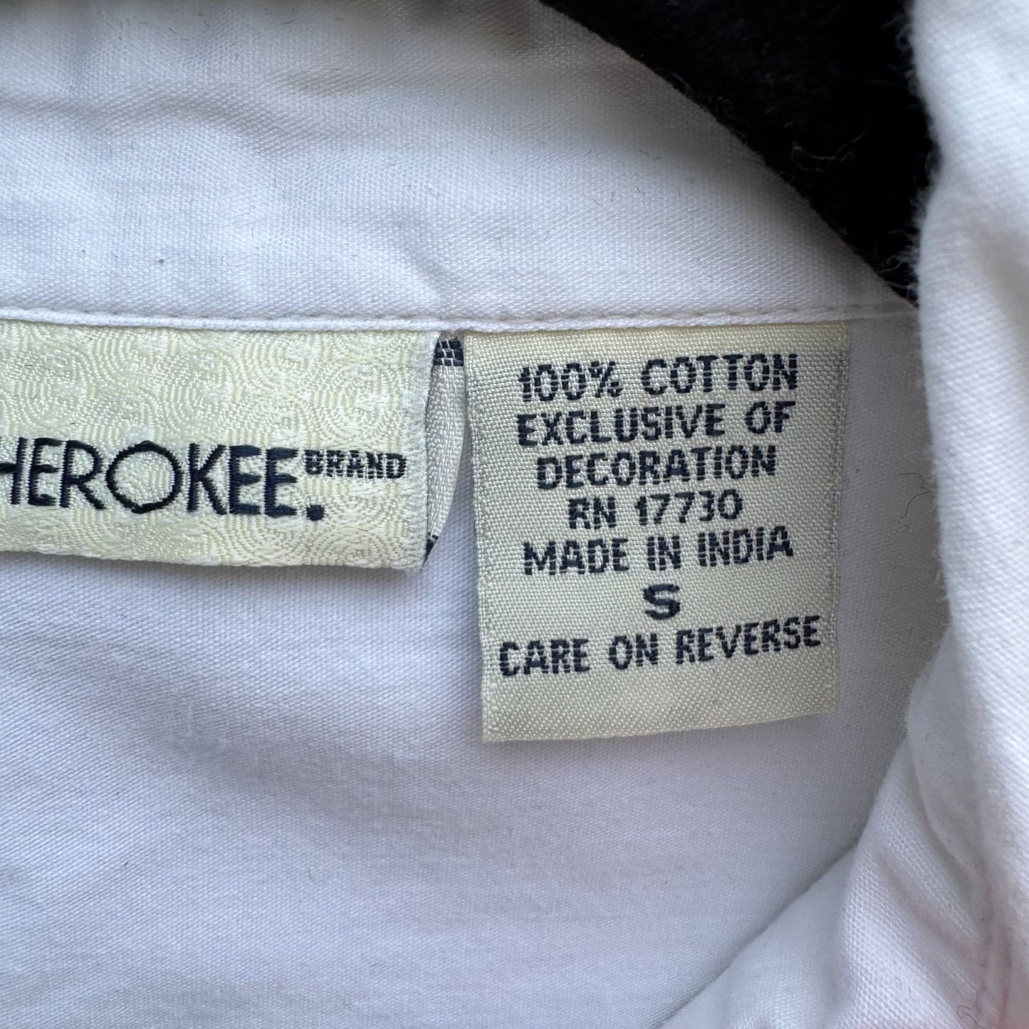 Cherokee Womens Button-Up Floral Embroidery All Cotton Long Sleeve Shirt Blouse