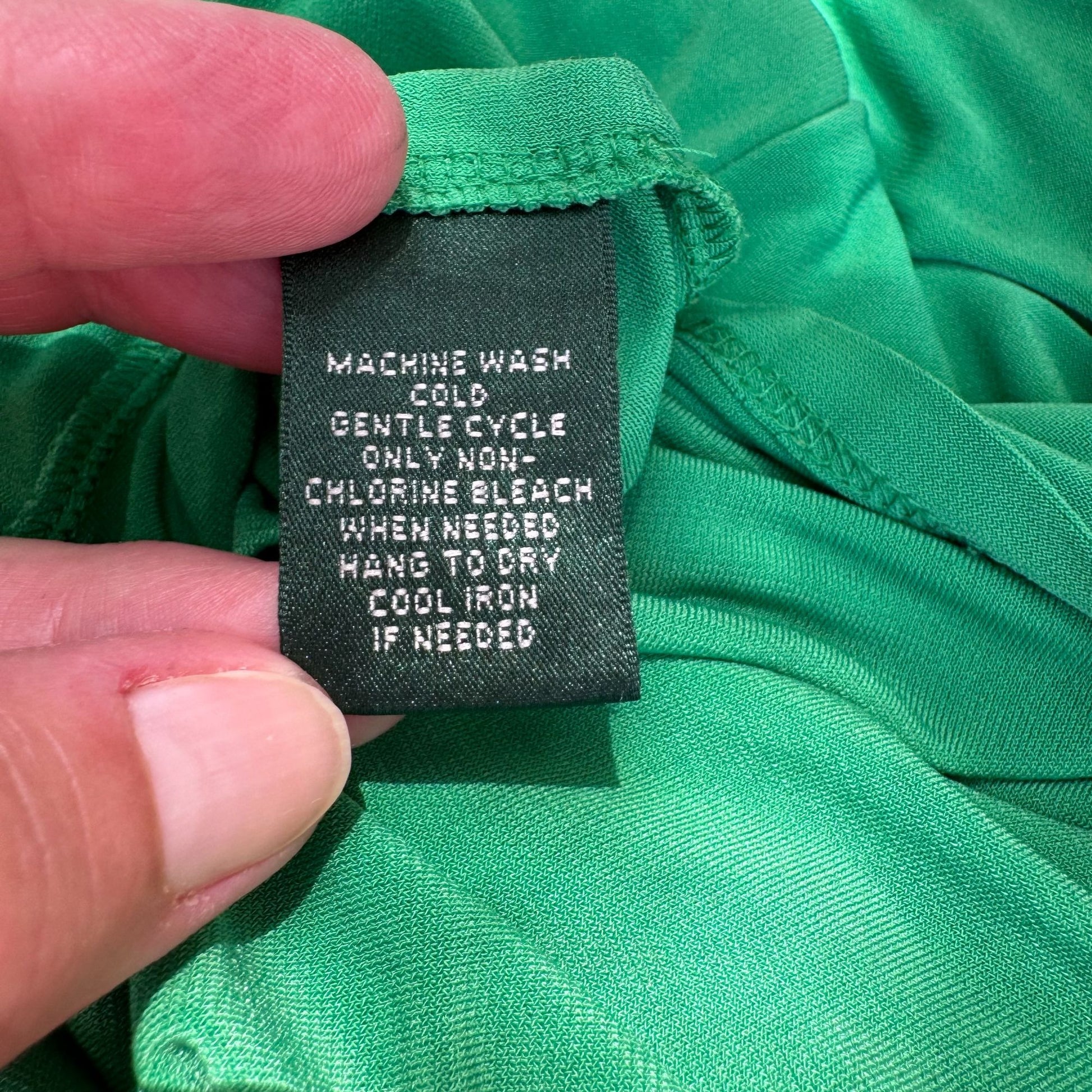 Lauren Ralph Lauren Womens Green Deep V Neck Draped Side Ruched Midi Dress 14